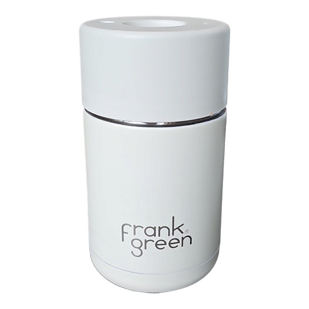 NEW FRANK GREEN Ceramic Reusable Cup Cloud White 10oz 295ml NWOB triple wall - Picture 3 of 7